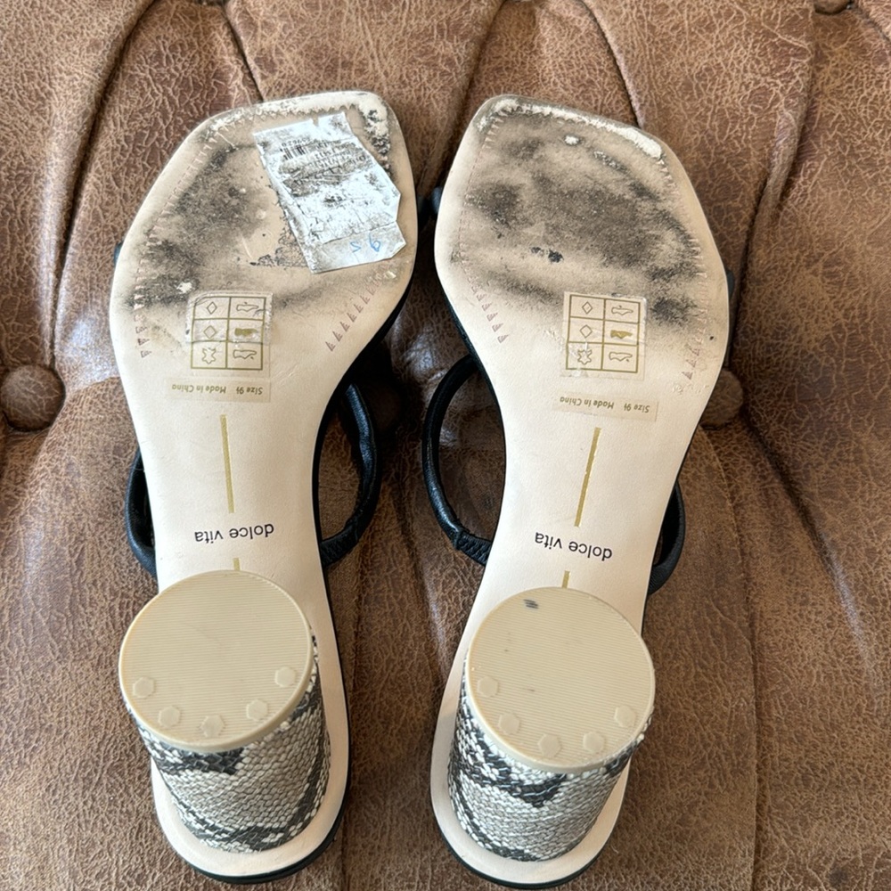 Dolce vita block heeled sandals - Picture 4 of 4
